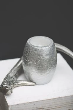 Richland Oval LED Candle Silver Metallic Set Of 12 -Unique Candle 967a9942 1