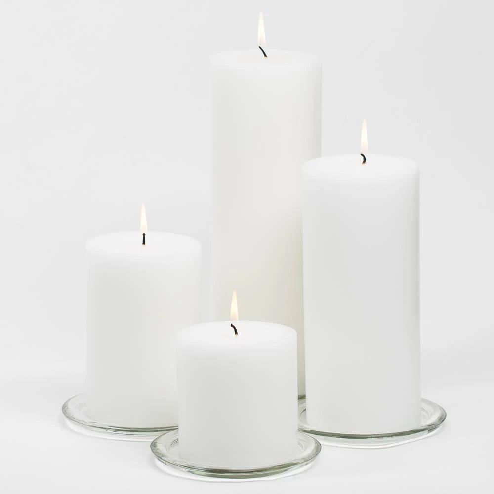 Richland 4" X 9" White Pillar Candle 2 Richland 4" X 9" White Pillar Candle - Image 2