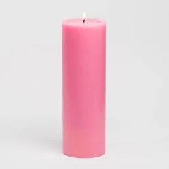 Richland 4" X 12" Pink Pillar Candle Set Of 6