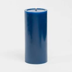 Richland 4" X 9" Navy Blue Pillar Candles Set Of 6