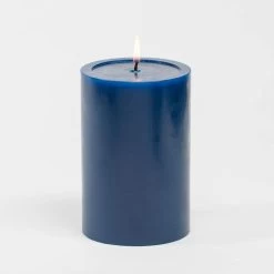 Richland 4" X 6" Navy Blue Pillar Candles Set Of 6