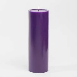 Richland 4" X 12" Purple Pillar Candle