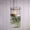 Eastland 7.5" Hanging Dotted Glass Jar With Handle Set Of 6