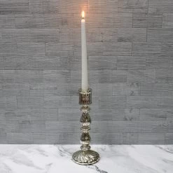 Richland Ribbed Unique Mercury Glass Taper Candle Holder Set Of 3 -Unique Candle 9794 4947 1aa3ccdb 6153 493e 8a54 7ad8526afda5