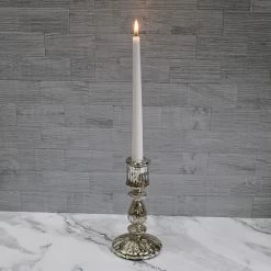 Richland Ribbed Unique Mercury Glass Taper Candle Holder Set Of 3 -Unique Candle 9795 4961 cbca618b e6b4 4b47 b5e4 fe90fb0960d2