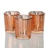 Richland Rose Gold Dotted Glass Holder - Small Set Of 72