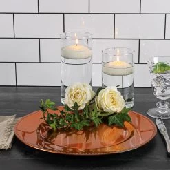 Richland Floating Candles 3" White Set Of 12 -Unique Candle ChargerPlate 6600