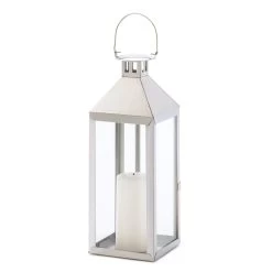 Wholesale Silver Lanterns For Sale -Unique Candle D1045 2
