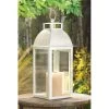 Wholesale Distressed Ivory Candle Lantern