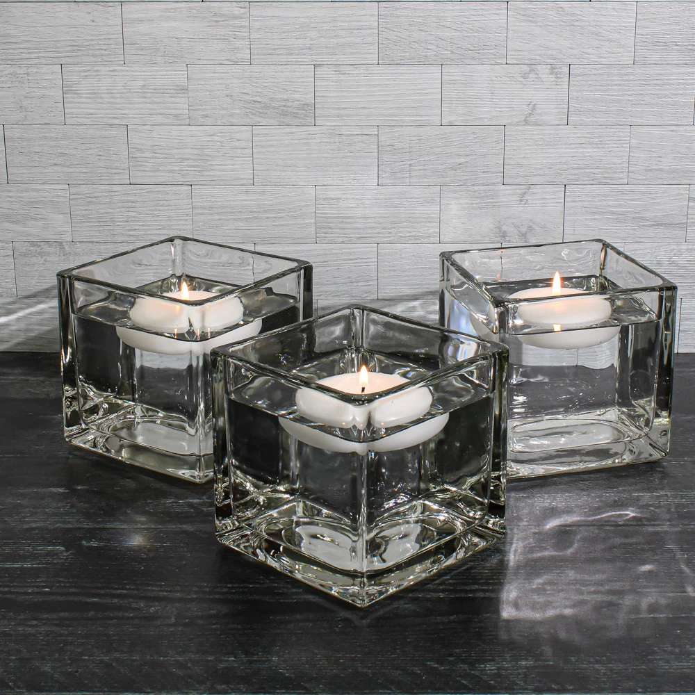 Richland Square Glass Cube Vase 5" Set Of 12 2 Richland Square Glass Cube Vase 5" Set Of 12 - Image 2