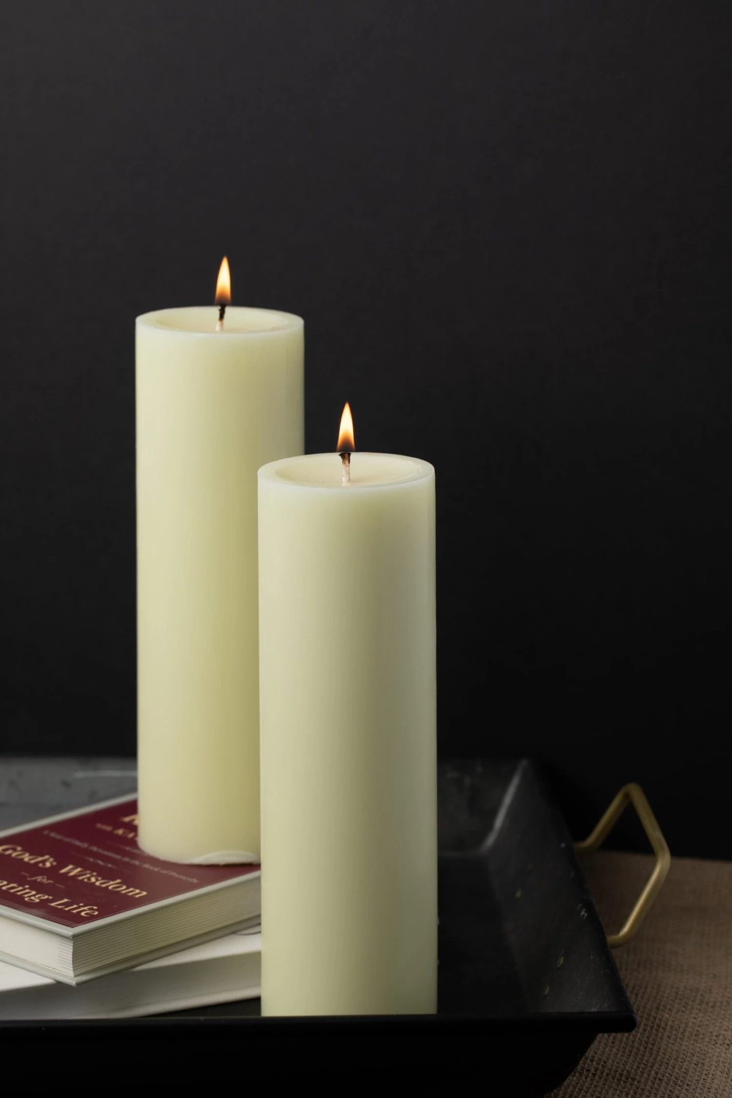 Richland Pillar Candles 3"x9" Ivory Set Of 6 3 Richland Pillar Candles 3"x9" Ivory Set Of 6 - Image 3