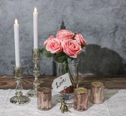 Richland White LED Taper Candles 9.75" Set Of 12 -Unique Candle HeroValentines