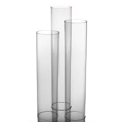 Richland Glass Chimney Candle Shade 16", 18" & 20" Set Of 3