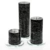 Richland Rustic Pillar Candle 3" X "3, 3" X 6" & 3"x 9" Black Set Of 36