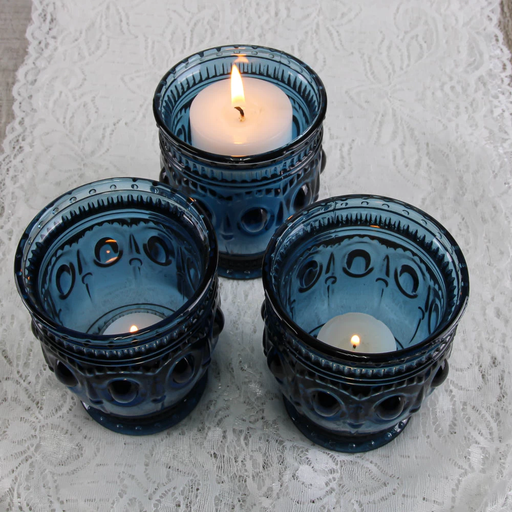 Richland Vintage Charm Candle Holder Navy Blue Set Of 48 4 Richland Vintage Charm Candle Holder Navy Blue Set Of 48 - Image 4
