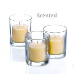 Richland Votive Candles & Eastland Clear Votive Holders Set Of 12 -Unique Candle IvoryScented 77dab7ec 1ce9 4c30 95aa 85a192c43809