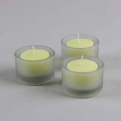 Richland Clear Cup Extended Burn Tealight Candles Light Yellow Unscented Set Of 400 -Unique Candle Y1080 1087