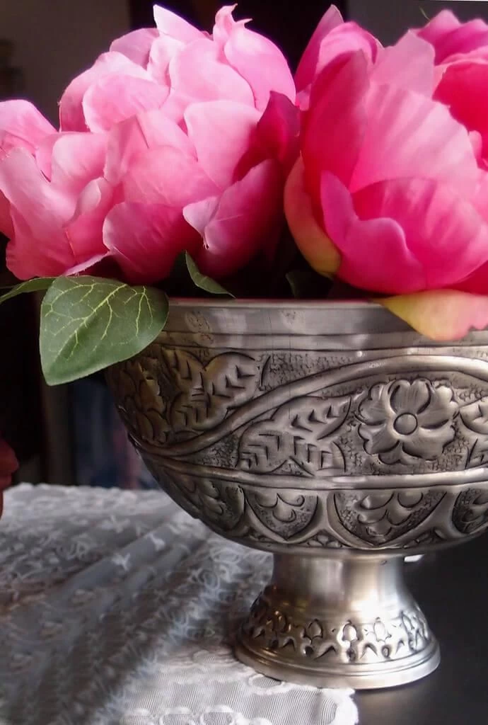 Silver Plated Antique Compote 6x8 2 Silver Plated Antique Compote 6x8 - Image 2