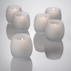 Eastland Petite Hurricane Votive Candle Holder Frosted Set Of 72