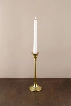 Taper Candlestick Gold 9in