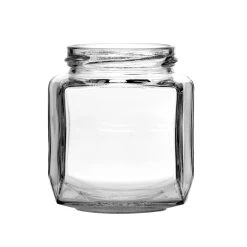 Oval Hexagon Jar 9oz