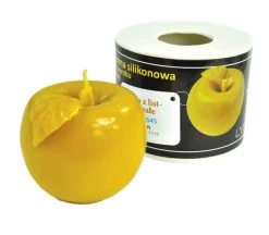 Apple With Leaf Candle Mold