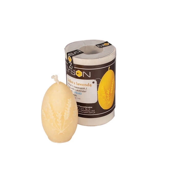 Egg With Lavender Candle Mold 1 Egg With Lavender Candle Mold