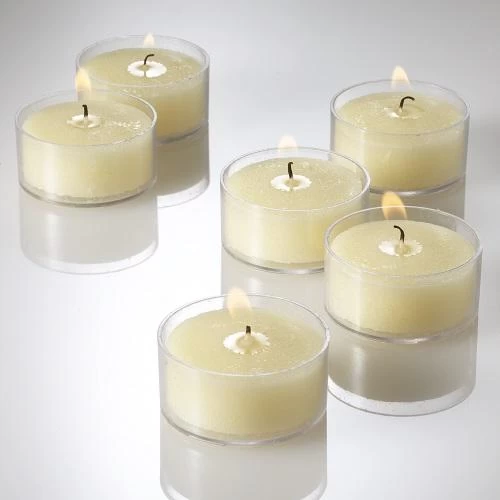 Richland Clear Cup Tealight Candles Ivory Vanilla Scented Set Of 500 1 Richland Clear Cup Tealight Candles Ivory Vanilla Scented Set Of 500