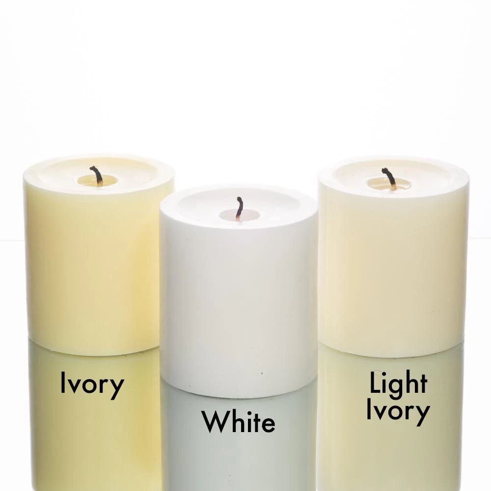 Richland Pillar Candles 3"x3", 3"x6" & 3"x9" Ivory Set Of 36 2 Richland Pillar Candles 3"x3", 3"x6" & 3"x9" Ivory Set Of 36 - Image 2