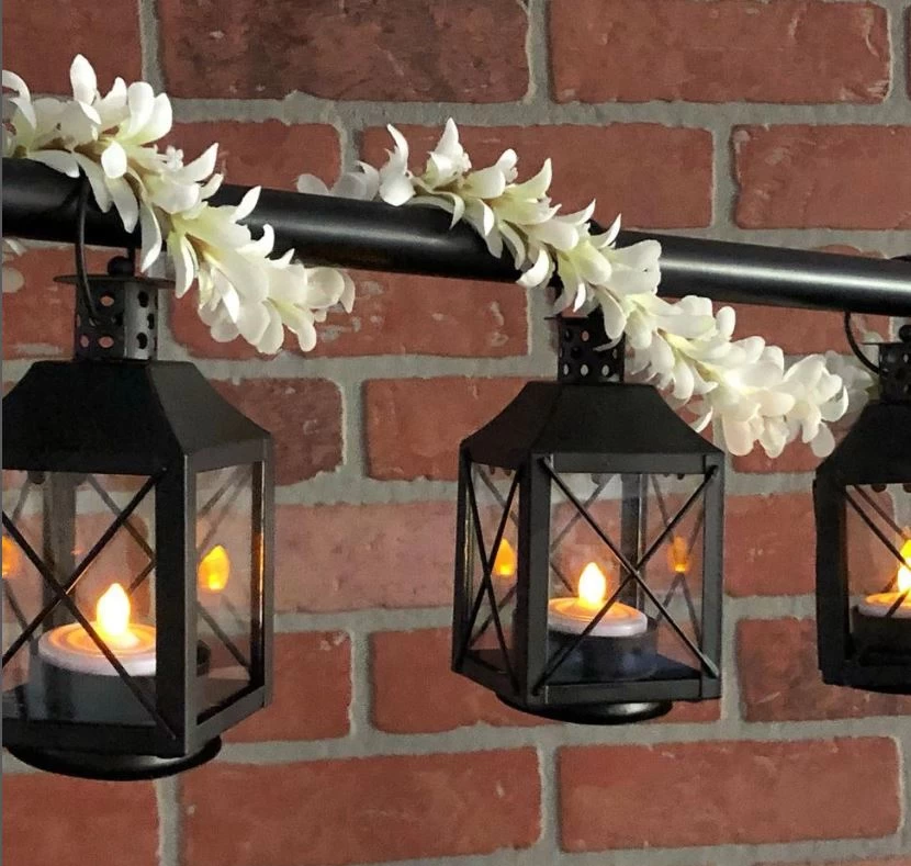 Richland Mini Tealight Lanterns Black Metal Set Of 25 4 Richland Mini Tealight Lanterns Black Metal Set Of 25 - Image 4
