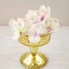 Mercury Glass Compote Gold 4.5in