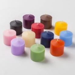 Set Of 72 Assorted 10 Hour Unscented Richland Votive Candles
