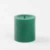 Richland Pillar Candles 3"x3" Dark Green Set Of 12