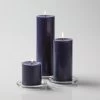 Richland Pillar Candles 3"x3", 3"x6" & 3"x9" Navy Blue Set Of 36