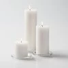 Richland Pillar Candles 3"x3", 3"x6" & 3"x9" White Set Of 18