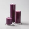 Richland Pillar Candles 3"x3", 3"x6" & 3"x9" Purple Set Of 36