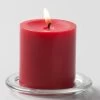 Richland Pillar Candles 3"x3" Red Set Of 48