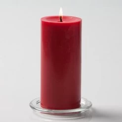 Richland Pillar Candles 3"x6" Red Set Of 24