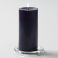 Richland Pillar Candles 3"x6" Navy Blue Set Of 24