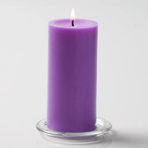 Richland Pillar Candles 3"x6" Lavender Set Of 12 1 Richland Pillar Candles 3"x6" Lavender Set Of 12