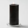 Richland Pillar Candles 3"x6" Black Set Of 6