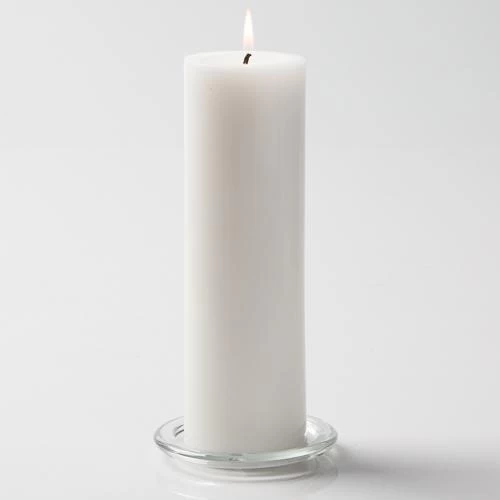 Richland Pillar Candle 9" & Eastland Square Holder 12" Set Of 12 2 Richland Pillar Candle 9" & Eastland Square Holder 12" Set Of 12 - Image 2