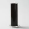 Richland Pillar Candles 3"x9" Black Set Of 24