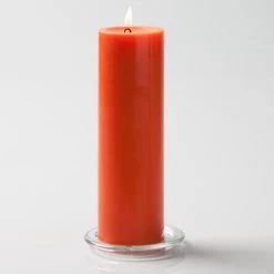 Richland Pillar Candles 3"x9" Orange Set Of 12