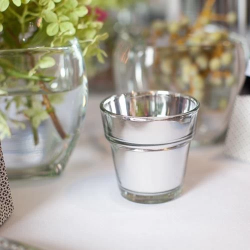 Eastland Flowerpot Votive Holder Mirrored Set Of 12 2 Eastland Flowerpot Votive Holder Mirrored Set Of 12 - Image 2