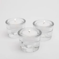 Richland Multi-Use Tealight And Taper Holder Clear Set Of 12