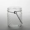 Eastland 5.1" Hanging Dotted Glass Jar With Handle Set Of 12