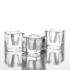 Richland Square Glass Taper Candle Holder 1.6" Set Of 6