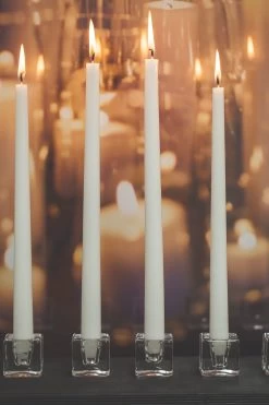 Richland Square Glass Taper Candle Holder 1.6" Set Of 72 -Unique Candle mg 5589 1 1