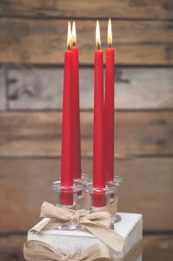 Richland Simple Glass Taper Candle Holder Set Of 6 -Unique Candle mg 5603